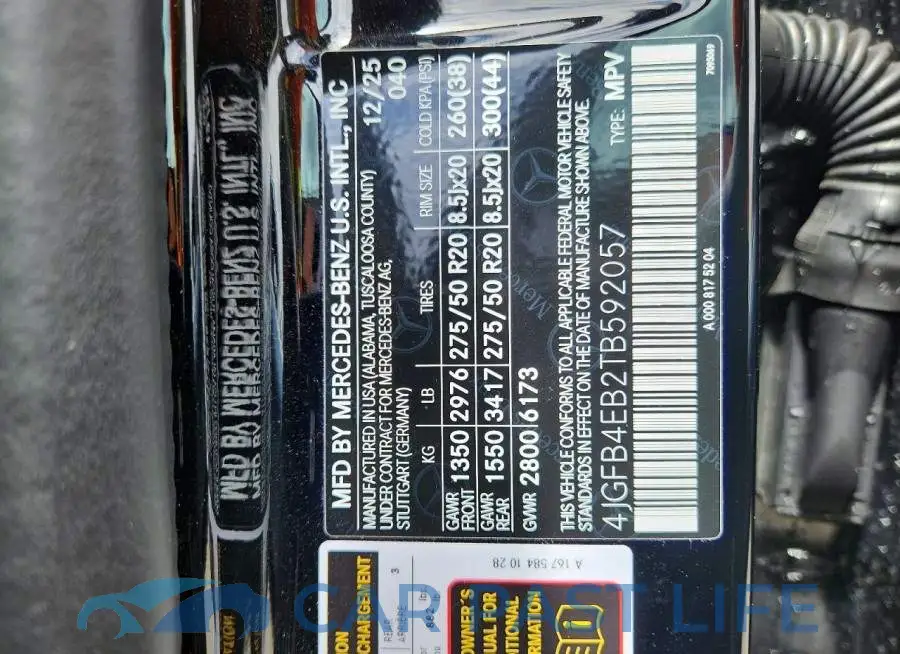 4JGFB4EB2TB592057# 13