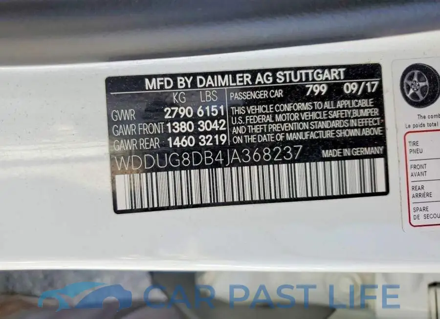 WDDUG8DB4JA368237# 13