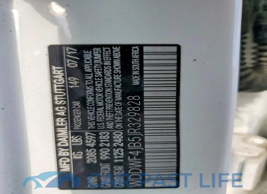 WDDWF4JB5JR329828# 12
