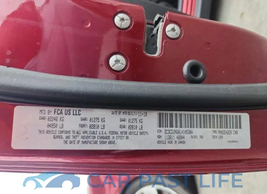 2C3CDZAG0LH105384# 12
