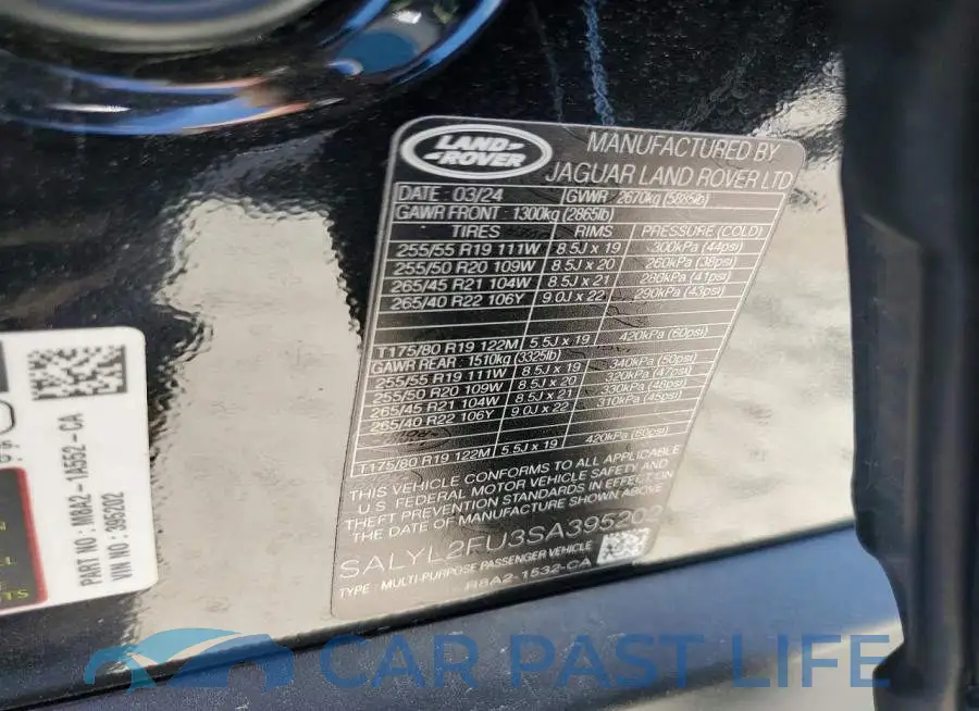 SALYL2FU3SA395202# 14