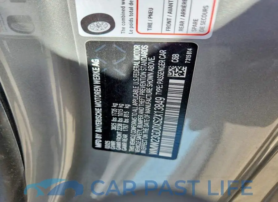 WMW23GD0XS2X13849# 12