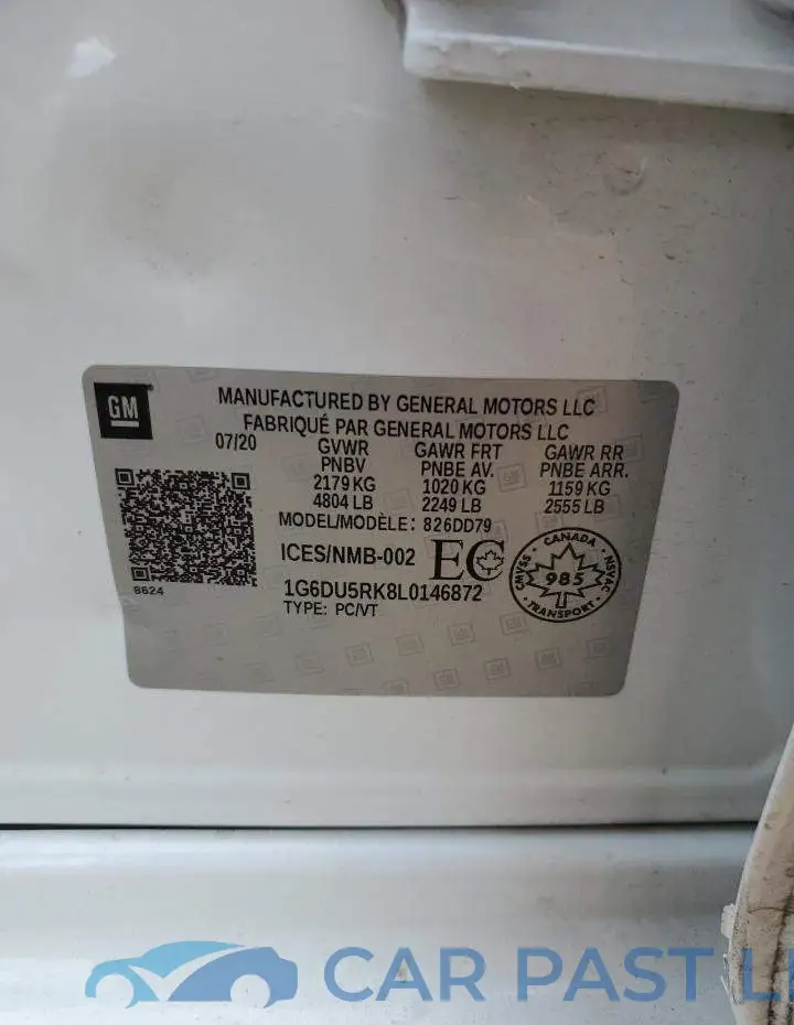 1G6DU5RK8L0146872# 12