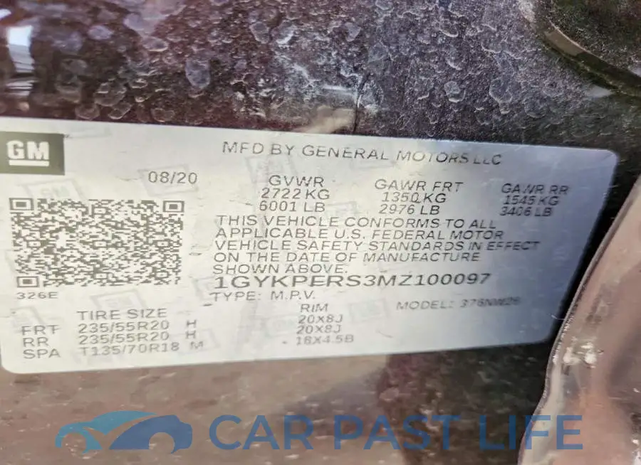 1GYKPFRS3MZ100097# 13