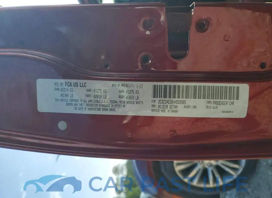 2C3CCAEG8HH559985# 13