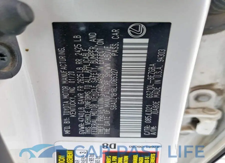 58ADZ1B18LU065327# 12
