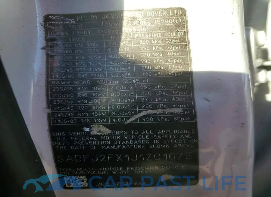 SADFJ2FX1J1Z01675# 13
