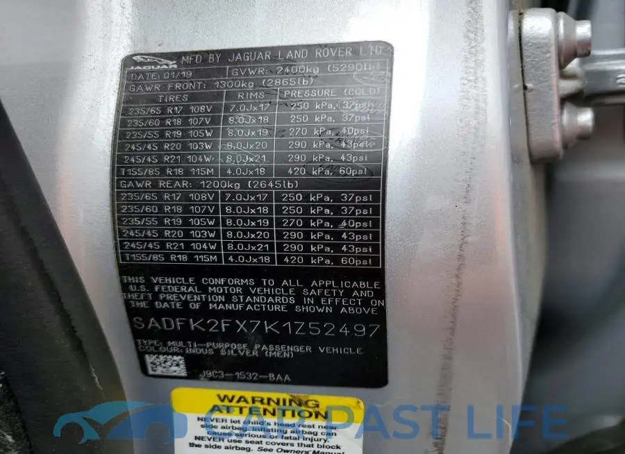 SADFK2FX7K1Z52497# 13
