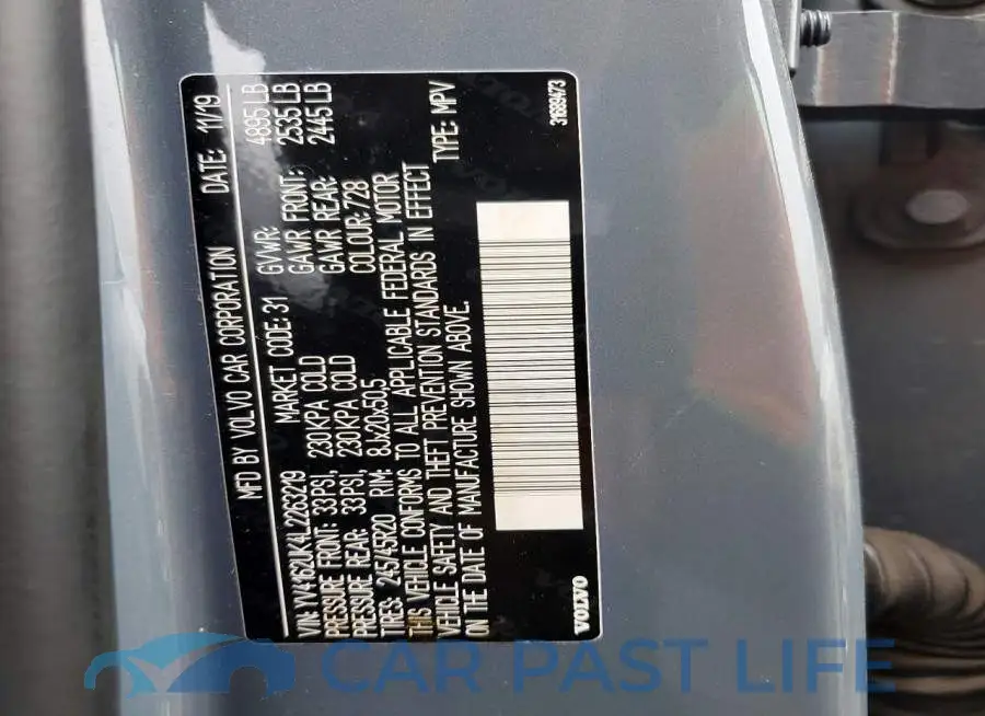 YV4162UK4L2263219# 12