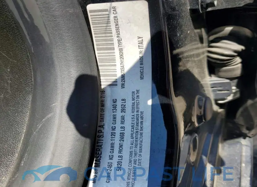ZAM57XSA7H1206269# 12