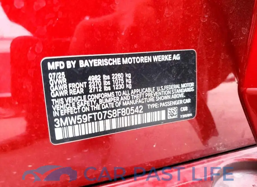 3MW59FT07S8F80542# 12