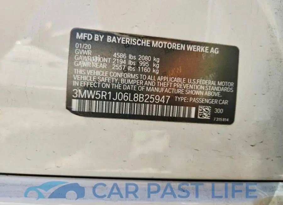 3MW5R1J06L8B25947# 12
