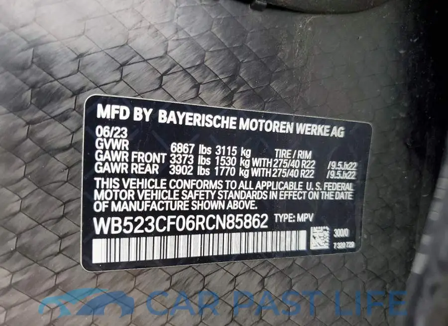 WB523CF06RCN85862# 14