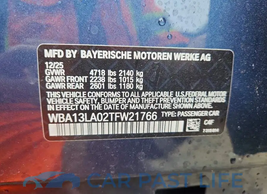 WBA13LA02TFW21766# 13