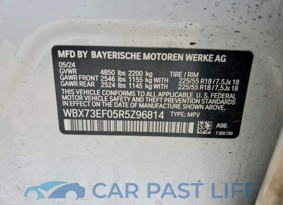 WBX73EF05R5Z96814# 13