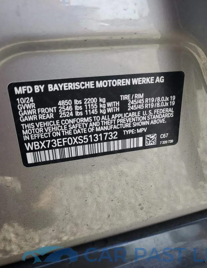 WBX73EF0XS5131732# 13