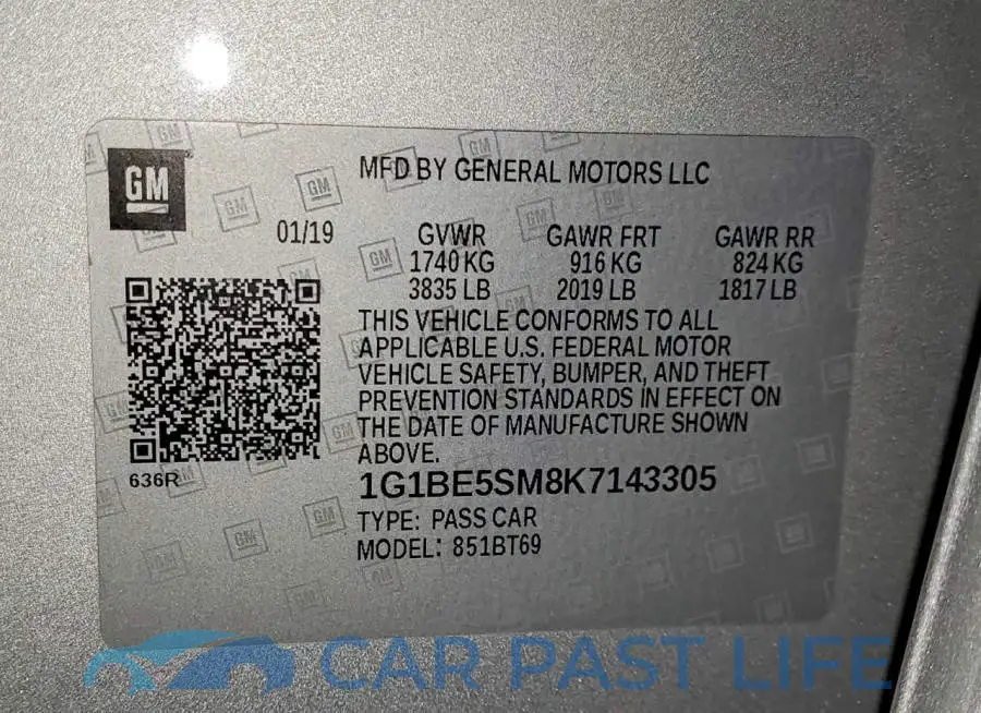 1G1BE5SM8K7143305# 12