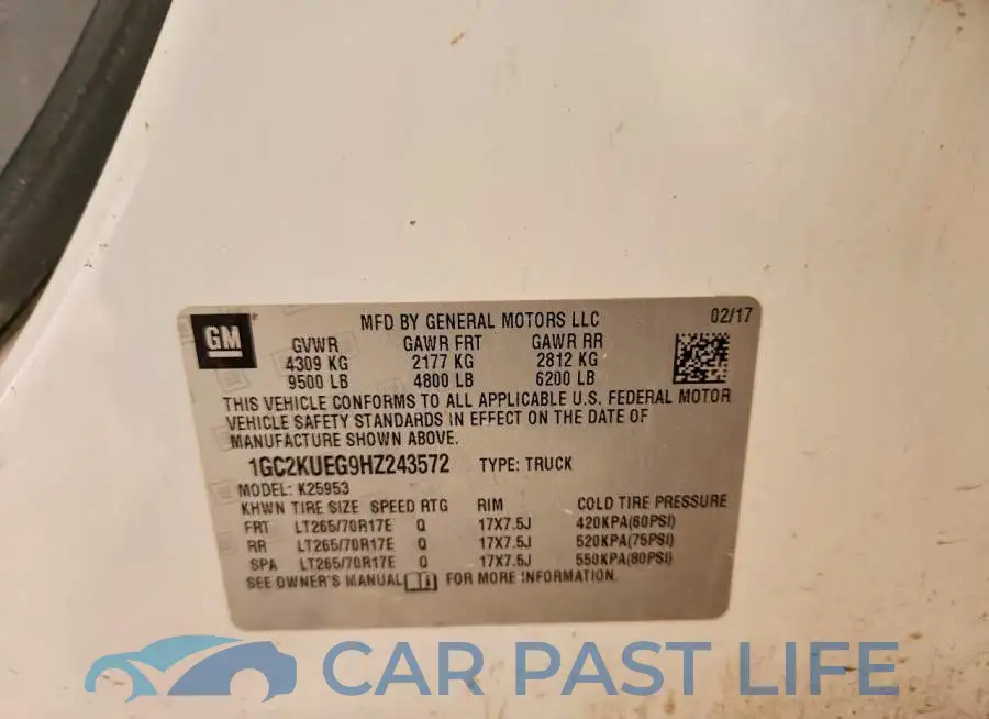 1GC2KUEG9HZ243572# 12