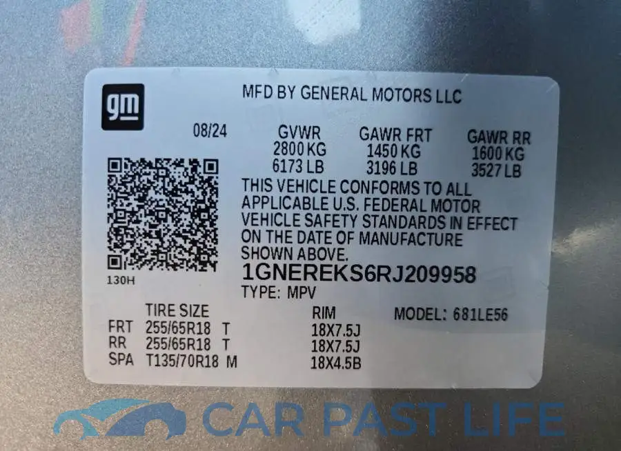 1GNEREKS6RJ209958# 14