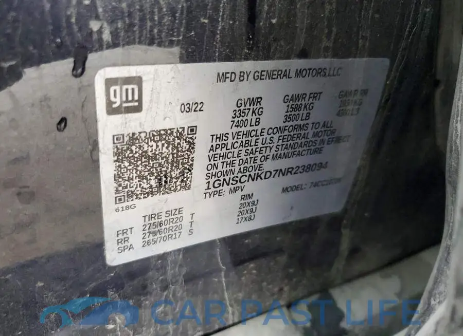 1GNSCNKD7NR238094# 12