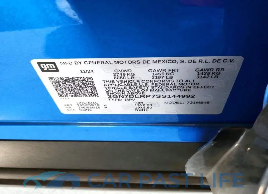 3GN7DLRP7SS144992# 13