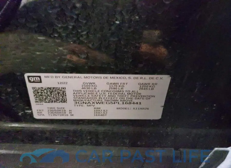3GNAXWEG5PL168441# 13