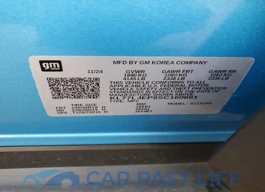 KL77LJEP8SC160661# 13