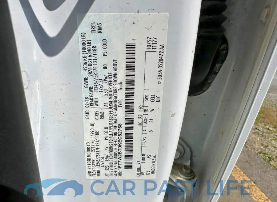 1FT7W2BT0KEC82758# 10