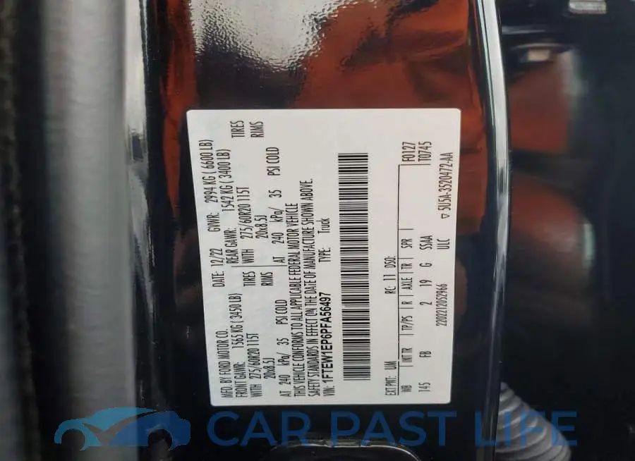 1FTEW1EP6PFA56497# 12