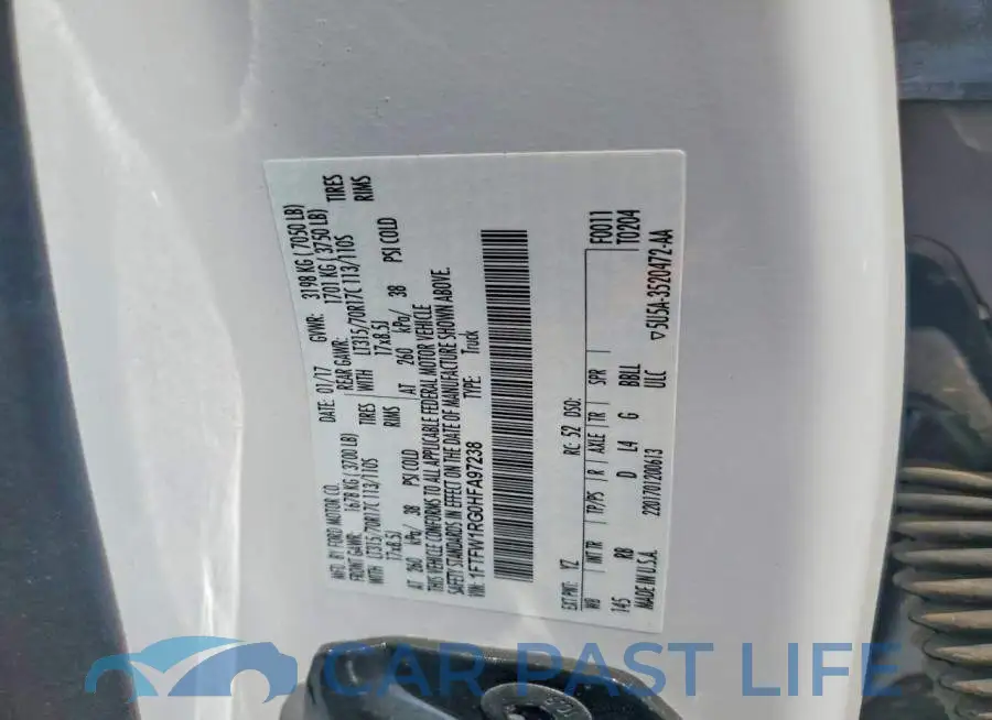 1FTFW1RG0HFA97238# 12
