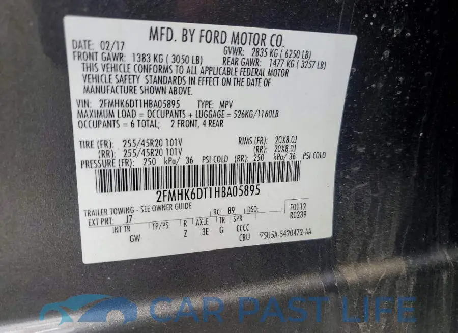 2FMHK6DT1HBA05895# 13