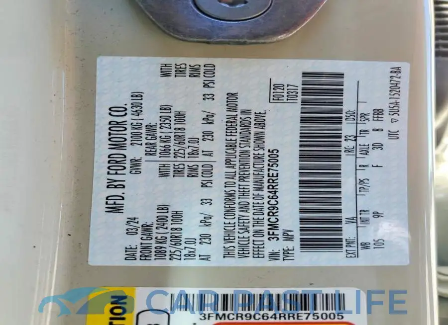 3FMCR9C64RRE75005# 13
