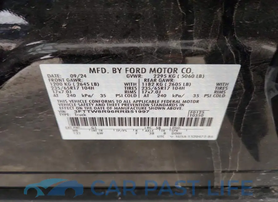3FTTW8R96RRB51997# 12