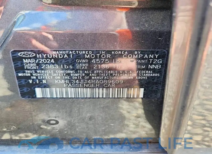 KMHL34JJ4RA089609# 12