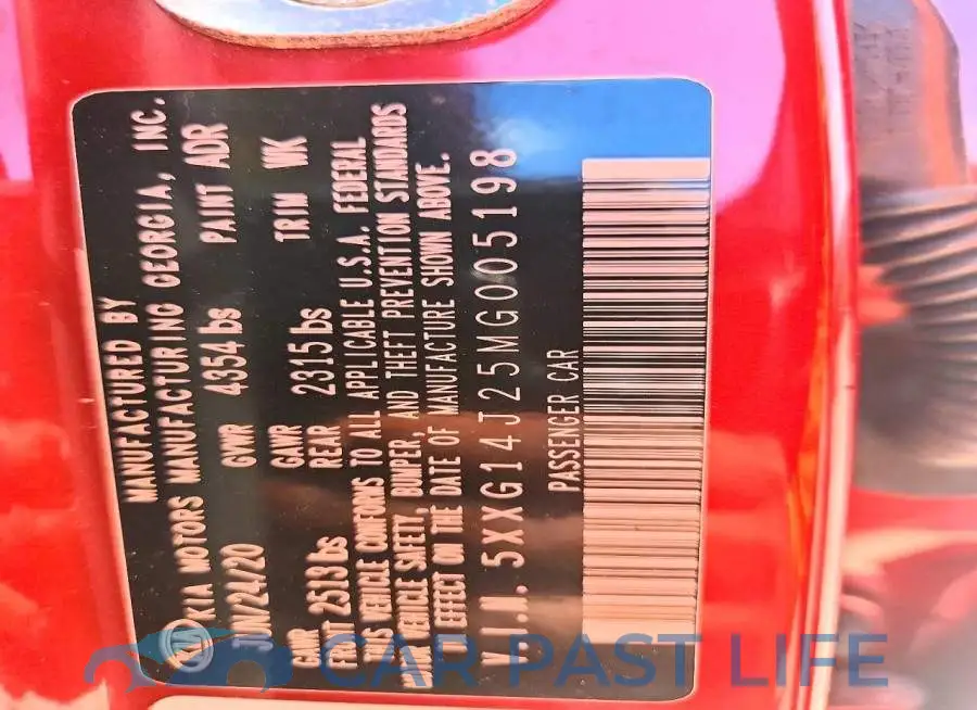 5XXG14J25MG005198# 12