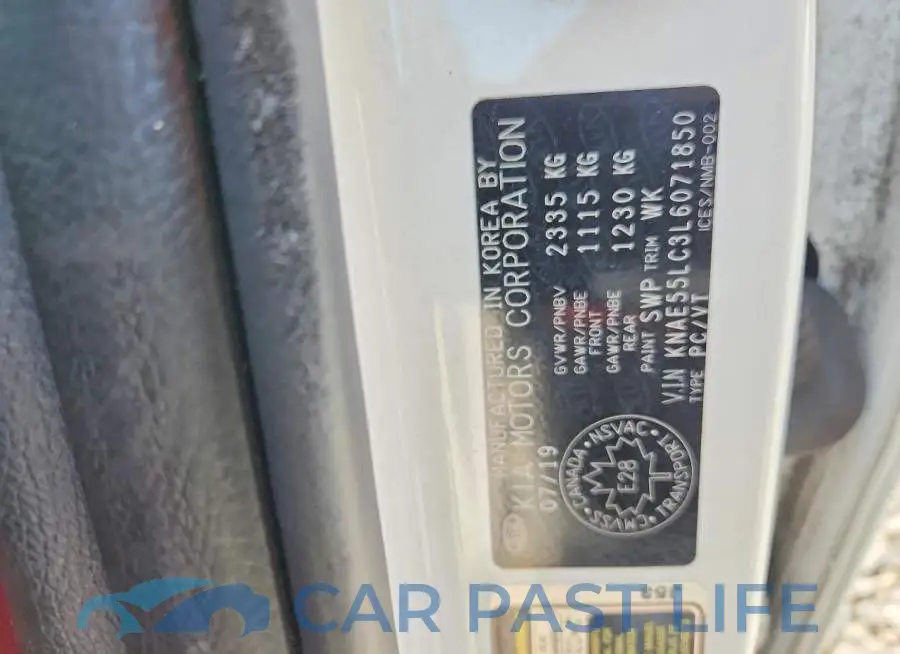 KNAE55LC3L6071850# 12