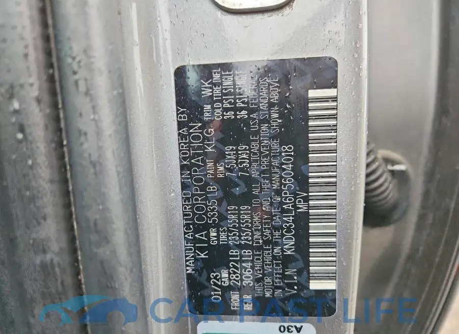 KNDC34LA6P5604018# 13