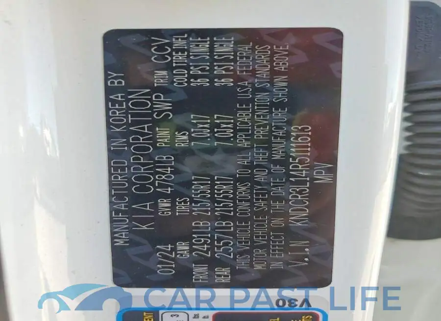 KNDCR3L14R5111613# 14