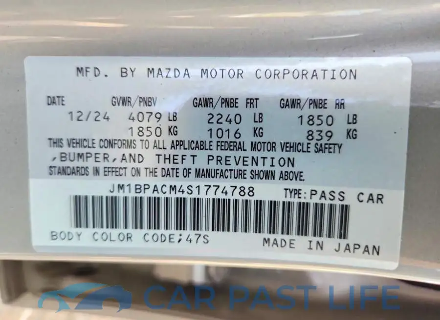 JM1BPACM4S1774788# 13