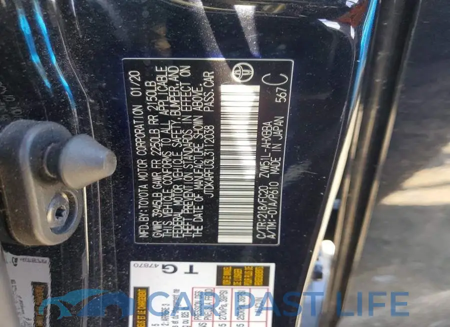 JTDKARFU3L3112038# 12
