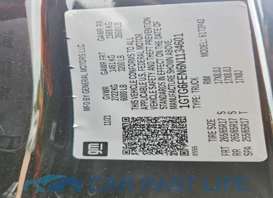 1GTG6FEN6N1134601# 12