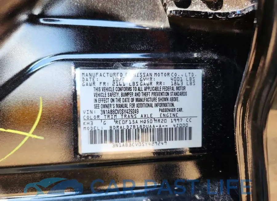 3N1AB8CV0SY429249# 11