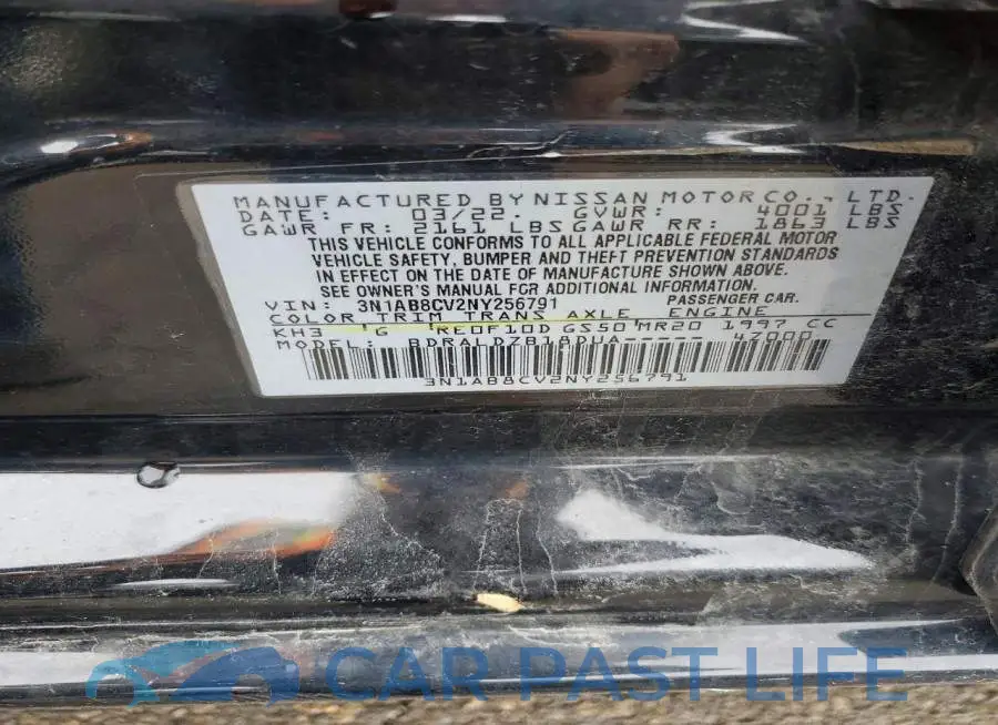 3N1AB8CV2NY256791# 12