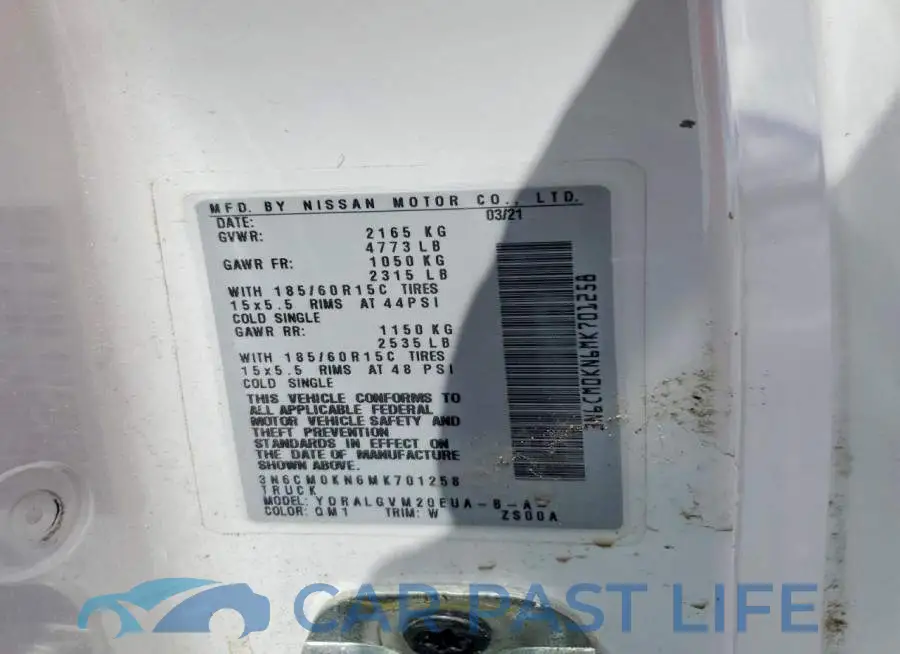 3N6CM0KN6MK701258# 14