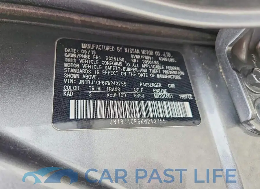 JN1BJ1CP6KW243755# 13