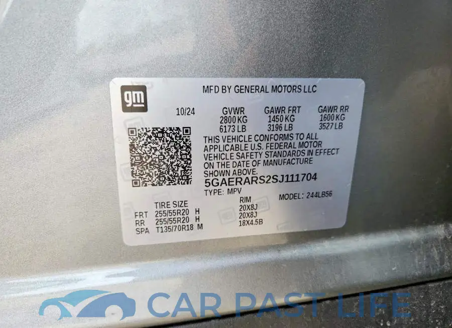 5GAERARS2SJ111704# 13