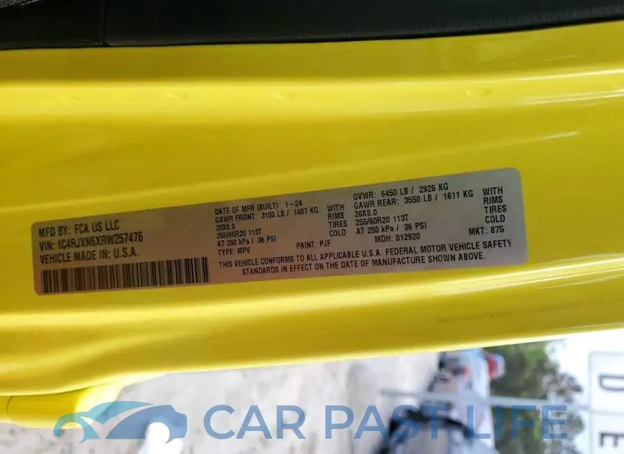 1C4RJXN6XRW257476# 13