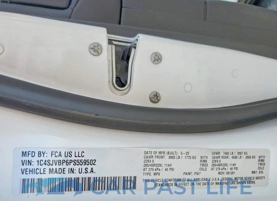 1C4SJVBP6PS559502# 13