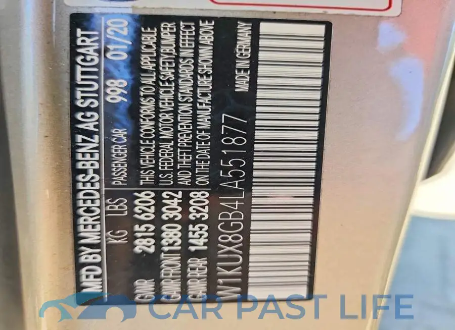 W1KUX8GB4LA551877# 12