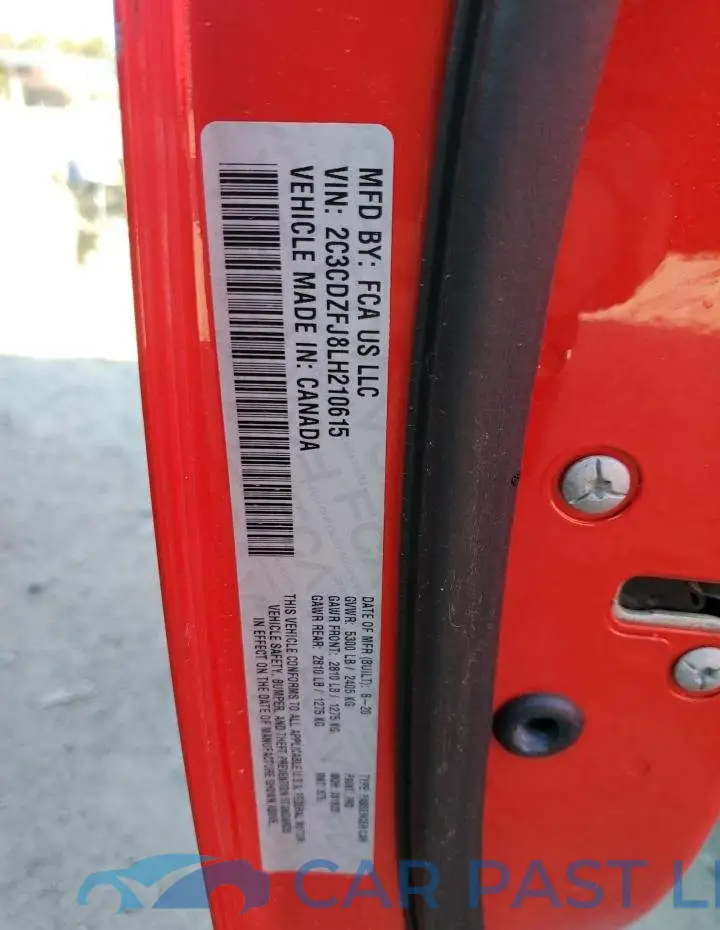 2C3CDZFJ8LH210615# 12
